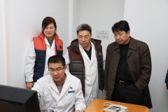 2019年医院管理中心党委常委、副主任边宝生检查医改工作
